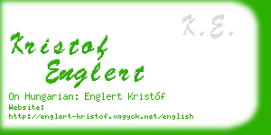kristof englert business card